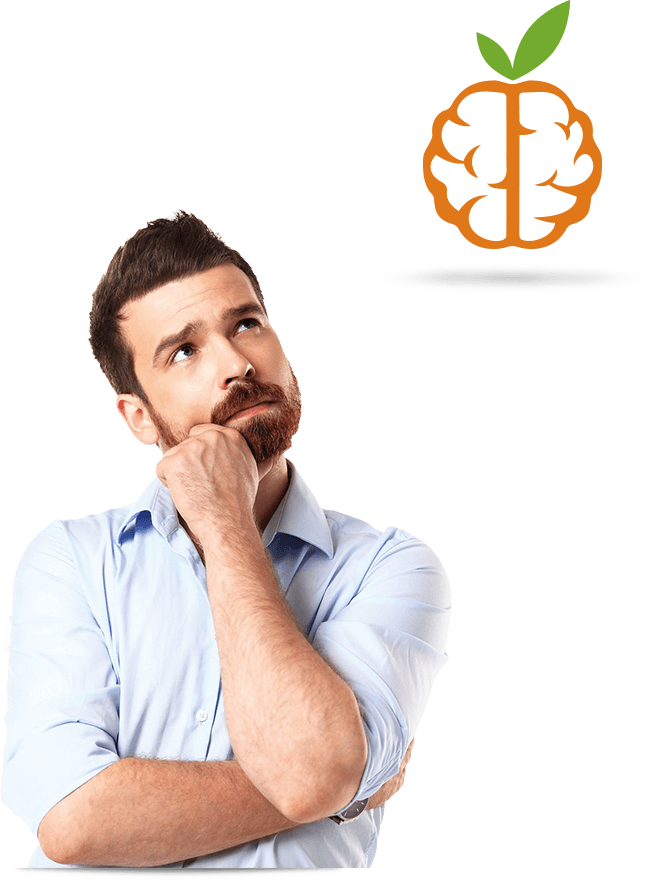 Empres�rio observando o logotipo da empresa - Ag�ncia T�ngelo