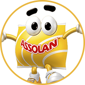 Mascote da marca Assolan - Ag�ncia T�ngelo