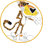Mascote da marca Cheetos - Ag�ncia T�ngelo