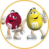 Mascote da marca M&Ms - Ag�ncia T�ngelo