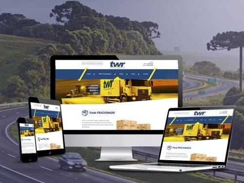 Desenvolvimento de Site - TWR Transportadora - Agncia Tngelo
