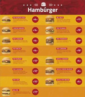 Cardpio - POP Burger